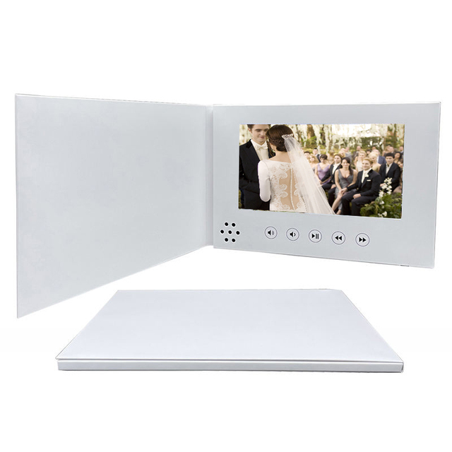 Custom 7 Inch MP4 Video Brochure Greeting Gift Card LCD Screen Business Promotional Motion Digital Wedding Invitation 1024x600