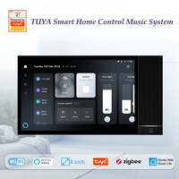 Pantalla de Control Central Tuya de 8 Pulgadas, Sistema de Altavoces Alexa para el Hogar, Controlador Táctil WiFi, Tarjeta de Memoria, Aleación de Aluminio para Hogar Inteligente
