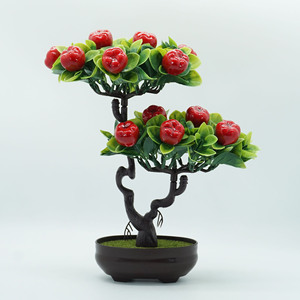<span class=keywords><strong>Arbre</strong></span> fruitier artificiel en pot, bonsaï, faux mini-fruits en plastique, plantes, orange, champignon, citron, pêche, <span class=keywords><strong>fraise</strong></span>, décoration de mariage à domicile - Product Image 4