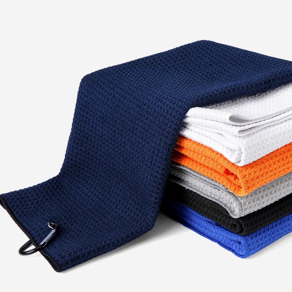 Wholesale Golf Towel Club & Bag Cleaning Cloth Waffle-Weave Microfiber ...