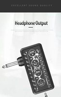 Amplificateur de guitare PA-1, mini amplificateur pour casque, combo d'amplificateurs, haut-parleurs, amplificateur acoustique, électrique, basse, pédale de son, delay