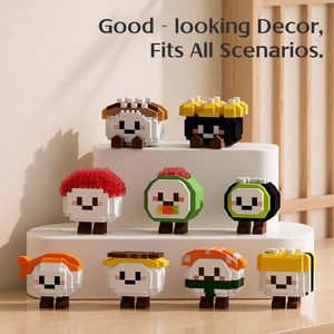Bloques de Construcción de Sushi, Bloques de Cocina Japonesa Hechos a Mano, Adorno Pequeño y Bonito para Escritorio, Juguete Educativo de Comida de Moda - Product Image 4