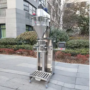 A máquina de empacotamento do pó de peso automática é usada empacotando o pó da lavanderia, a farinha do café, as especiarias, e os outros pós