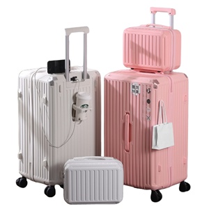 RTS Bulk Mixed Order 2-Piece Set 14-20 Inch Luggage USB Cup Holder Airline Approved Large Capacity <b>Suitcase</b> Classic Design - Product Image 2