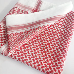 Keffiyeh Saudí Palestina para Adultos, Shemagh Rojo Árabe Premium, Pañuelo para la Cabeza Musulmán para Hombres - Product Image 3