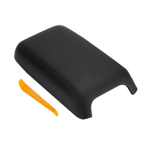 Dodge Armrest Box Cover 1VT06DX9AI <b>Black</b> Leather Storage Center <b>Console</b> Fitment - Product Image 3