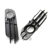 Pour Audi A6 C7 2012-15 paire noir pare-chocs avant antibrouillard couvercle de lampe calandre 4G0807682G 4G0807681A