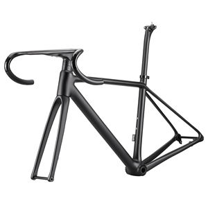 Cadre de vélo de <span class=keywords><strong>route</strong></span> en carbone intégral AIRWOLF YFR039 T1200 Endurance avec axe traversant, frein à disque, avec boîtier de pédalier t47, patte arrière UDH - Product Image 5