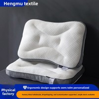 Oreiller de protection cervicale tricoté, oreiller de luxe pour hôtel 5 étoiles, idéal pour dortoir et usage domestique