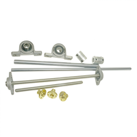 8mm 10mm 12mm 15mm gemonteerd lagerblok |   Zinklegering 2-bouts flens en kussenblok met P6-precisie voor doe-het-zelf CNC-router