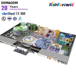 Centro Giochi Commerciale con Percorso Ninja, Attrezzature per Parco Giochi al Coperto per Bambini, Parco Divertimenti con Piscina di Palline - Product Image 1