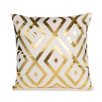 45x45 carré coussin couvre feuille impression velours coussin noir blanc motif taie d'oreiller décor à la maison canapé jeter oreiller couvre
