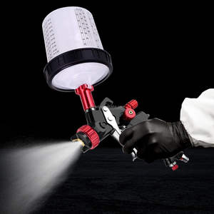 ถ้วยตวงสีพลาสติกใส PE ขนาด 850 มล. ยี่ห้อ <span class=keywords><strong>ROMWE</strong></span> พร้อมฝาปิดและมาตรวัด สำหรับงานซ่อมสีรถยนต์และสารเคมี - Product Image 4