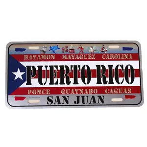 Hochwertige benutzer definierte Souvenir USA Mexiko Auto Nummer Nummern schild Aluminium Fahrzeuge Platte für die Dekoration