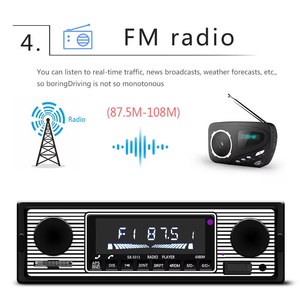 วิทยุติดรถยนต์ Podofo 1Din เครื่องเล่น MP3 รองรับพอร์ต ISO รองรับ FM USB/SD/AUX-IN เครื่องเสียงติดรถยนต์ โรงงาน OEM ODM - Product Image 5