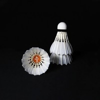 Volants de badminton Linton LT-03 en plumes naturelles de première qualité, blancs, vitesse 75-79, pour la vente en gros