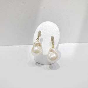 wholesale plata 925 <b>silver</b> women summer casual <b>long</b> <b>earring</b> fine bridal bulk korean gold plated vintage pearl tassel <b>earrings</b> - Product Image 3