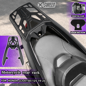 Soporte para Caja de Techo, Apto para el Estante Trasero de Motocicletas Honda CLICK V5 de los Modelos 19-25, para Marco Trasero de Aluminio - Product Image 1