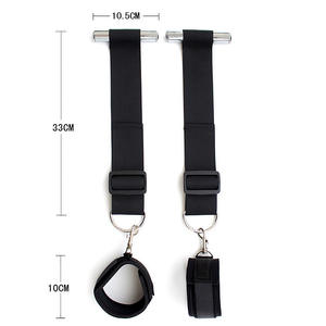 スタンドアップセックスドアジャム手錠ハンギングリストカフベルト拘束大人のおもちゃ - Product Image 3