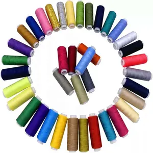 Wholesale Manufacturers 20\/2 30\/2 40\/2 50\/2 100% Polyester Sewing Thread dyeing customizable colors