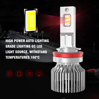 LANSEKO Phare LED automobile haute luminosité X12S 9004 9007 H13 H4 avec puce LED GC 55W 10000LM pour ampoules de phares LED de voiture