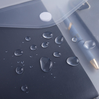 Enveloppe en plastique transparente format A4 avec fermeture à pression pour organiser les papiers et les reçus