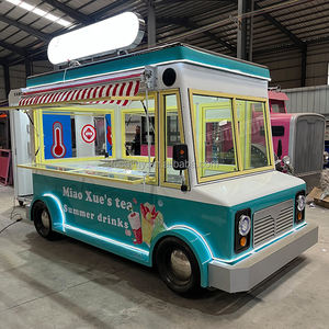 ホットセールコーヒーフードトレーラーアイスクリームフードトラックフルキッチンケータリング機器ストリートリスタラント - Product Image 3