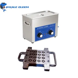 Blue Whale Factory Price 40Khz Mechanical Control Metal Parts Heated Ultrasonic Cleaner 6.5L