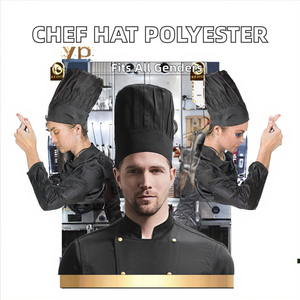 Gorro de Cocina Vesbhusha de Poliéster y Algodón para Chef, Uso en Restaurantes y Bares, Accesorios Unisex, Impresión Digital con Acabado en Relieve, Disponible en Stock - Product Image 2