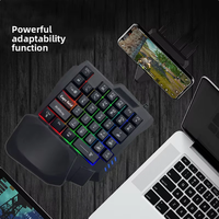 Clavier à une main Colorful Mechanical Feel Ordinateur Périphérique FPS Conversion Device Clavier de jeu adapté au joueur