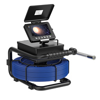 Caméra d'inspection de canalisation d'égout de 5 pouces avec câble de 20 m, endoscope industriel pour canalisation d'égout, enregistrement vidéo DVR