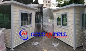 Solid Steel Fabrication And Construction Movable Guard House Outdoor Security Booth Sentry Box Kiosk