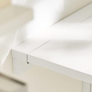 <span class=keywords><strong>Tavolo</strong></span> pieghevole bianco a cavalletto <span class=keywords><strong>tavolo</strong></span> pieghevole a parete pieghevole per postazione di lavoro casa ufficio cucina - Product Image 6