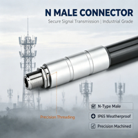 Antena Omnidireccional de Fibra de Vidrio de 2.4GHz y 8dBi para Exteriores, Antena WiFi WLAN de Alta Ganancia, Fibra de Vidrio Gris para Puente Inalámbrico AP