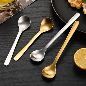 Elegant 304 Stainless Steel Coffee <b>Spoon</b> Matte Honey Stirrer Dessert Tea Soup <b>Spoon</b> Set - Product Image 5