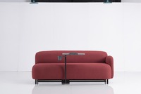 Sofá de Dos Plazas de Alta Calidad para Sala de Estar, Sofá de Oficina, Sillón Lounge con Tapicería de Tela y Soporte para Tablet