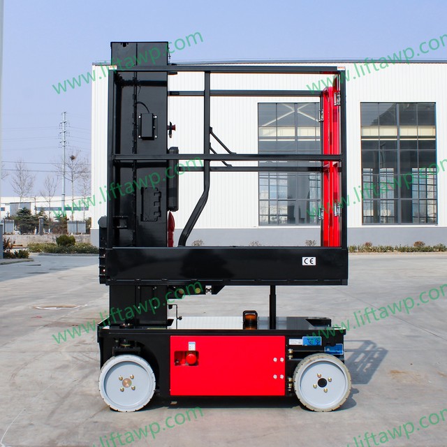 Self-propelled Hydraulic Vertical Telescopic Platform Lift 227kg Load for Warehouse Factory Aerial Maintenance
