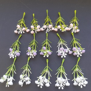 Têtes de fleurs artificielles Gypsophile Wen Hope 10 cm, violet, blanc, rose, en plastique, pour décoration maison, bureau, fournitures d'artisanat - Product Image 3