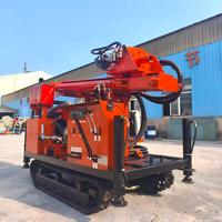 Machine de forage de puits d'eau sur chenilles, plus puissante, pour forage jusqu'à 300m