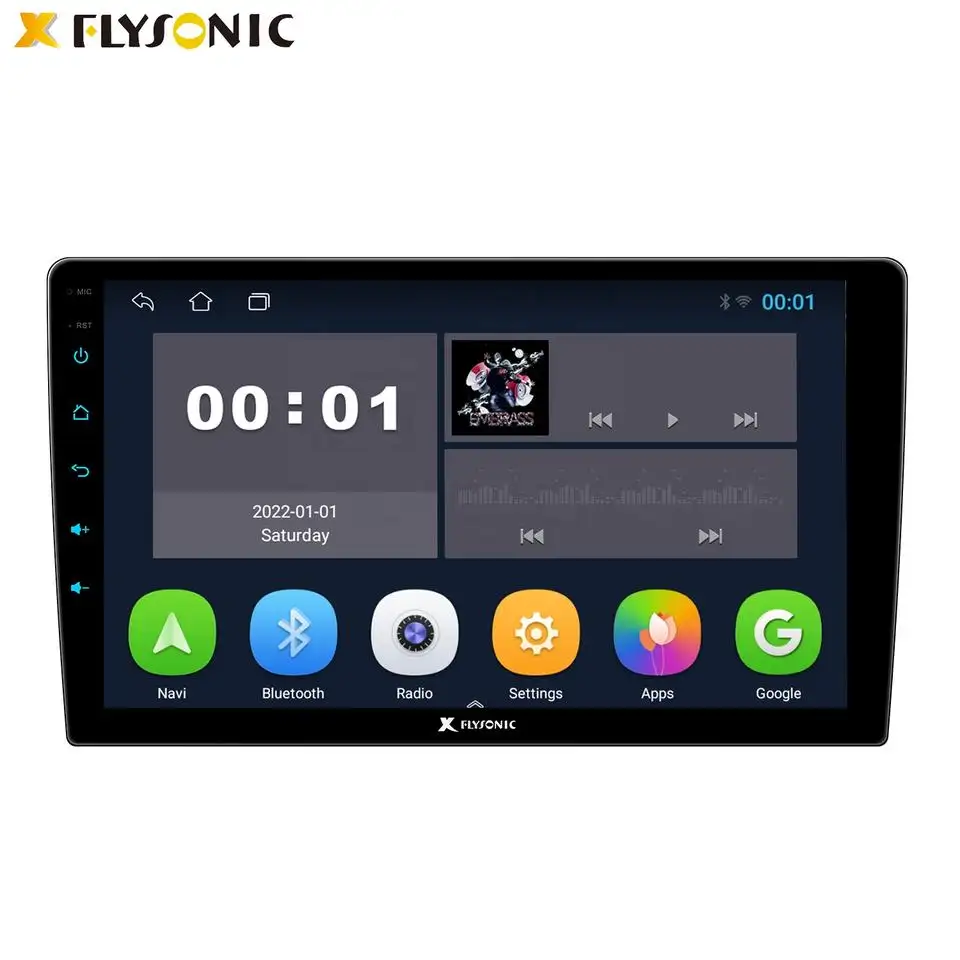 Flysonic 2 Din 9 inch android Car Player Big Screen Touch Screen Car Rearview Monitor Stereo MP5 Multimedia auto electronics