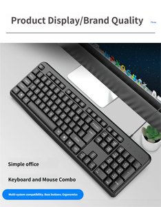 Lightweight USB Desktop <b>Computer</b> <b>Accessories</b> Full Size Membrane Keyboard Wired Keyboard Suitable for Business Office Home - Product Image 4