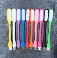 Mini clip LED réglable allume des gadgets USB avec clip flexible blanc et rouge sur la lumière LED pour ordinateurs portables et ordinateurs portables