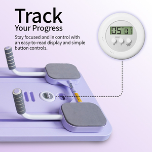 With Phone Holder Home Use Multi-Purpose Foldable Reformer Board Set With Pull Rope for Muscle Push-Up Exercise SZZJ-JFB-02 Pila - Product Image 6
