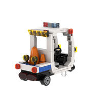 MOC1717 170 Piezas Coche de Patrulla Zootopia, Juguete de Construcción Compatible, Regalo DIY, Bajo MOQ, Juego de Bloques Educativos de Venta Caliente para Niños