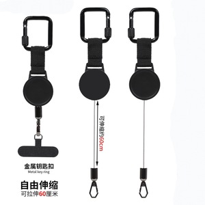 Retractable Anti-Theft Phone Holder 60cm Extendable For <b>Car</b> Dashboard Keychain ABS Material - Product Image 1
