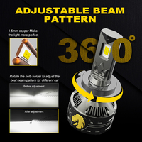 Bombilla LED para Faros Delanteros de Coche NAOEVO de Alta Potencia 140W 16800LM para Audi A3/A4 para X5 Matiz-H1/H3/H4/H7/H8/H11 Ajuste Universal