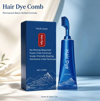 Tinte de Cabello en Crema de un Solo Componente, Natural, Permanente, a Base de Plantas, Coloración Permanente para el Cabello para Mujeres, Proveedor al por Mayor