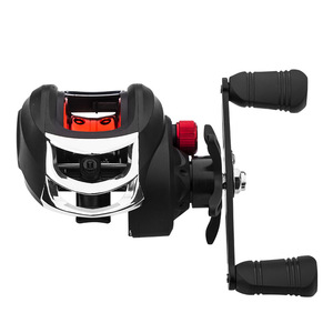 Carrete de pesca con 19 rodamientos, metálico, ultraligero, negro, con freno magnético para pesca con cebo artificial - Product Image 2