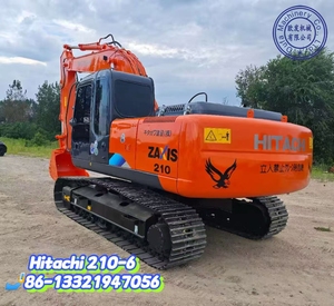 Excavatrice hydraulique Hitachi ZX210 d'occasion d'origine japonaise ZX120/130/200 35 tonnes Moteur Isuzu 202KW 1000 heures Pompe haute performance - Product Image 2