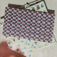 Juego de Mahjong Americano Moderno, 2 Capas, Fichas Translúcidas con Tapete de Juego a Cuadros, Venta al Por Mayor Directo de Fábrica, Logotipo Personalizado, Regalo